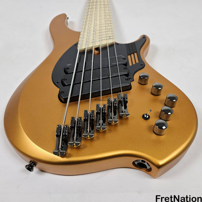 Dingwall Dingwall NG3 6-String Matte Gold Metallic Bass w/ Bag 9.48lbs #16163