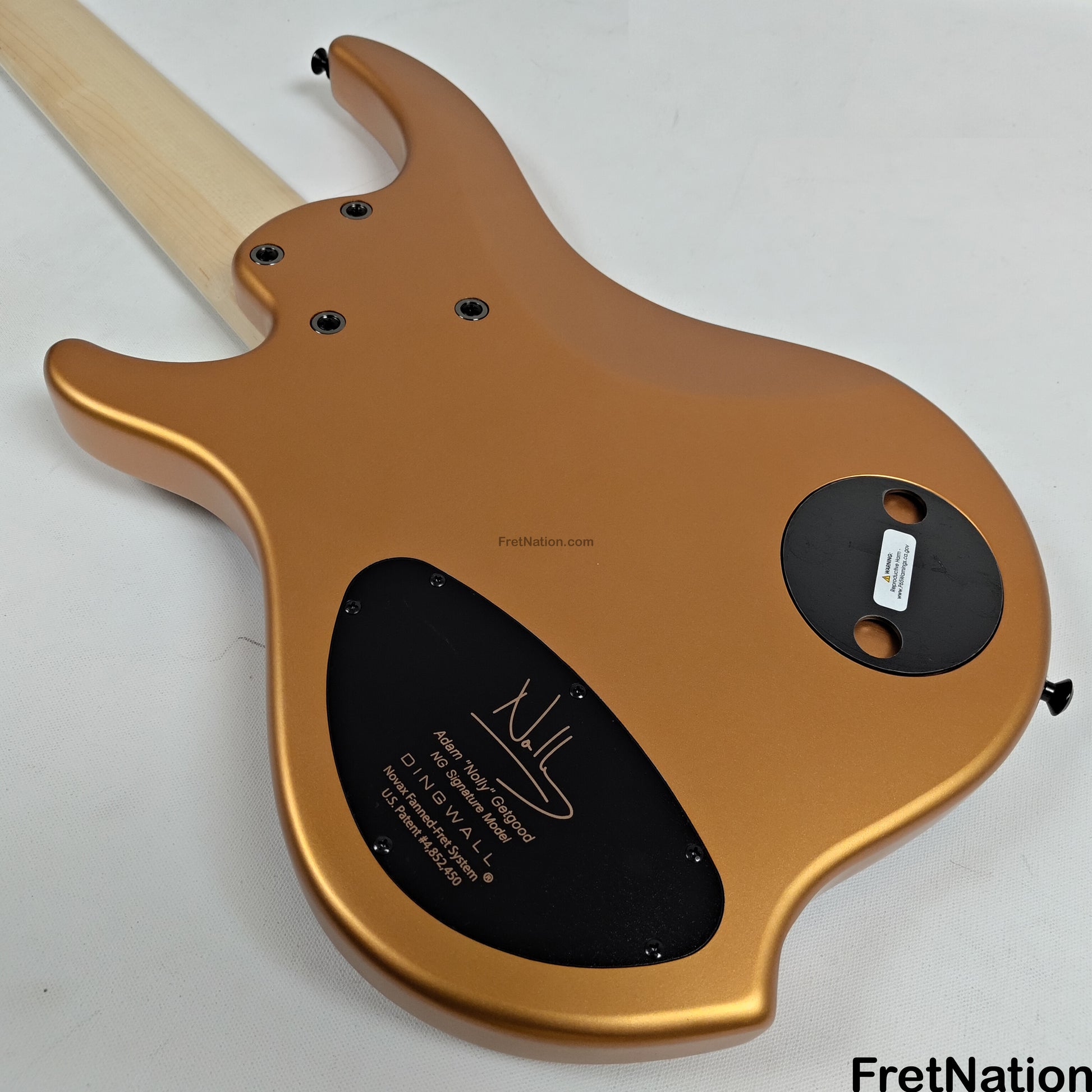 Dingwall Dingwall NG3 6-String Matte Gold Metallic Bass 9.48lbs #16163 - UPGRADED