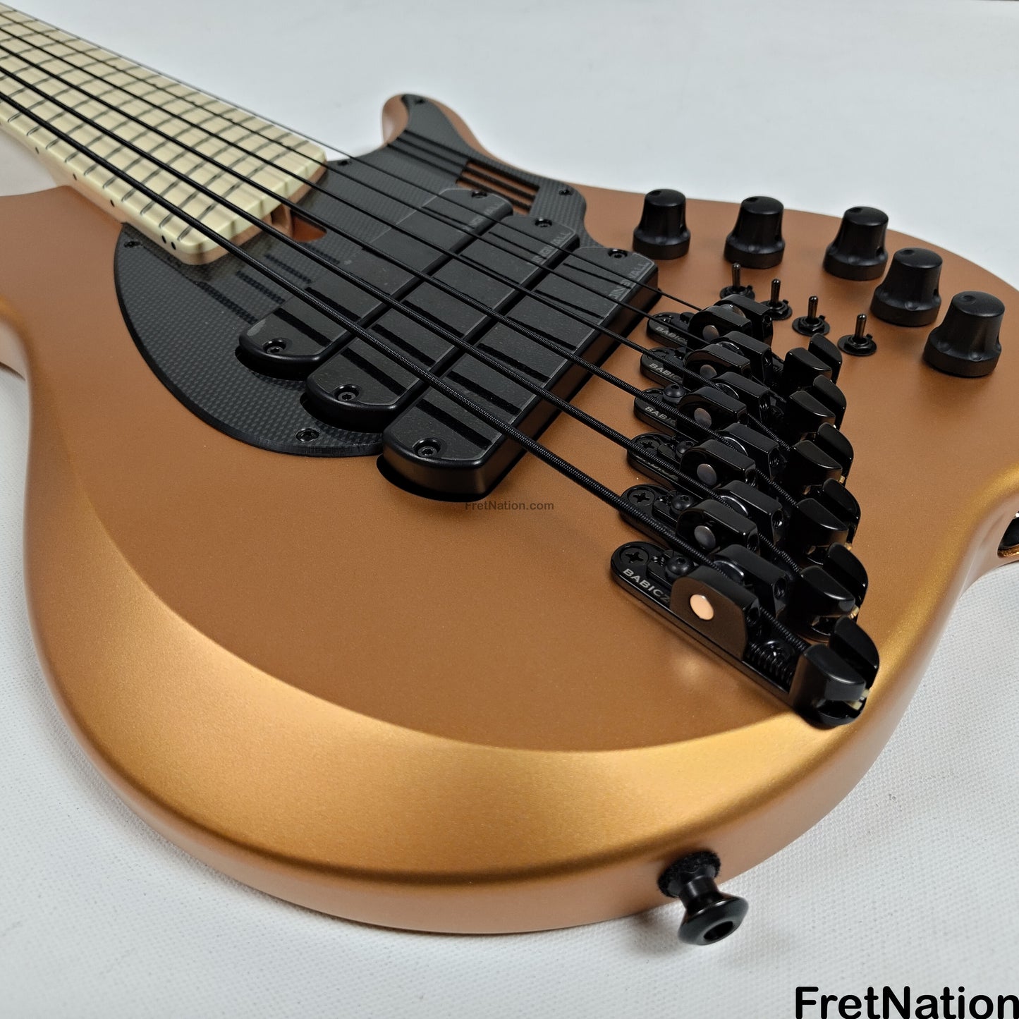 Dingwall Dingwall NG3 6-String Matte Gold Metallic Bass 9.48lbs #16163 - UPGRADED