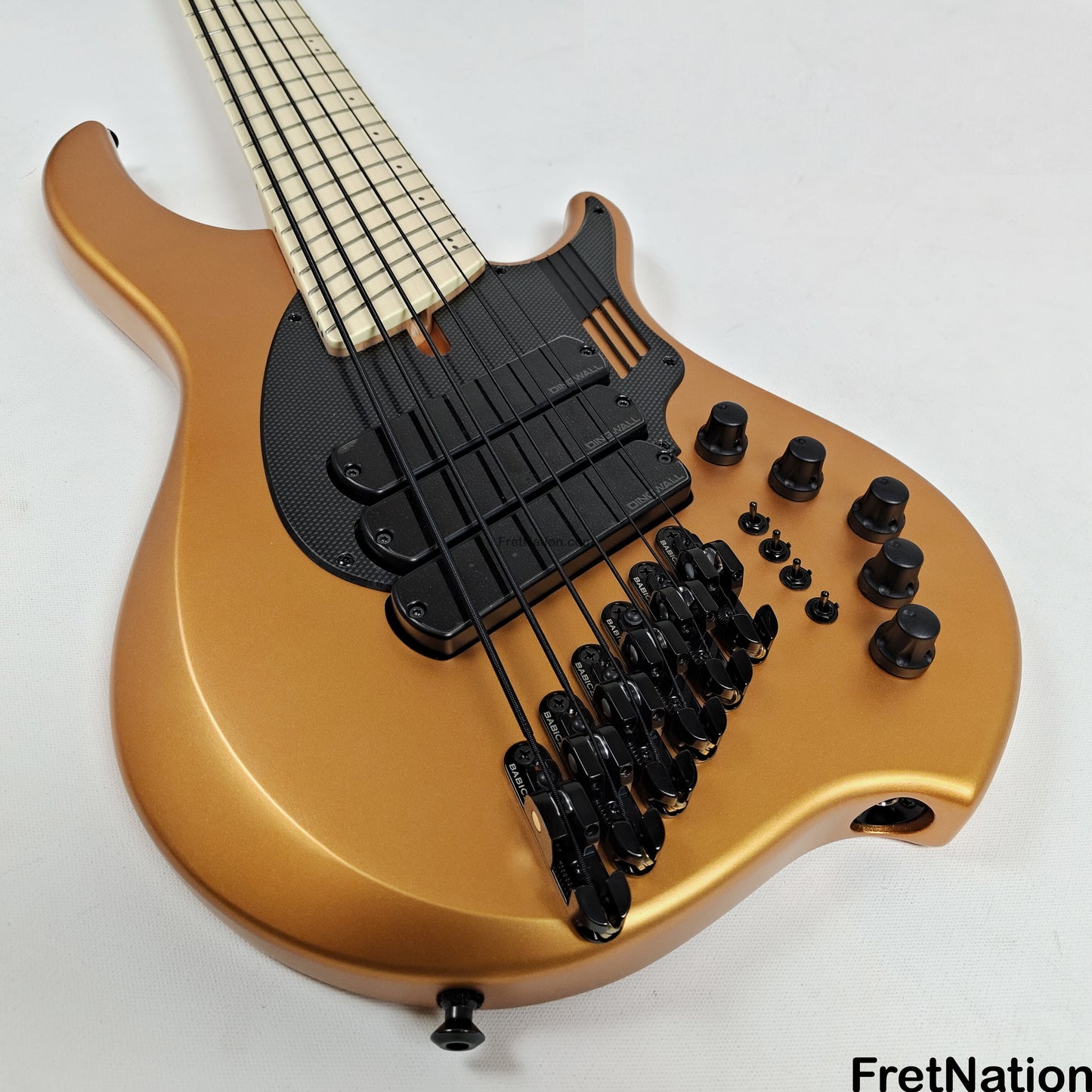 Dingwall Dingwall NG3 6-String Matte Gold Metallic Bass 9.48lbs #16163 - UPGRADED