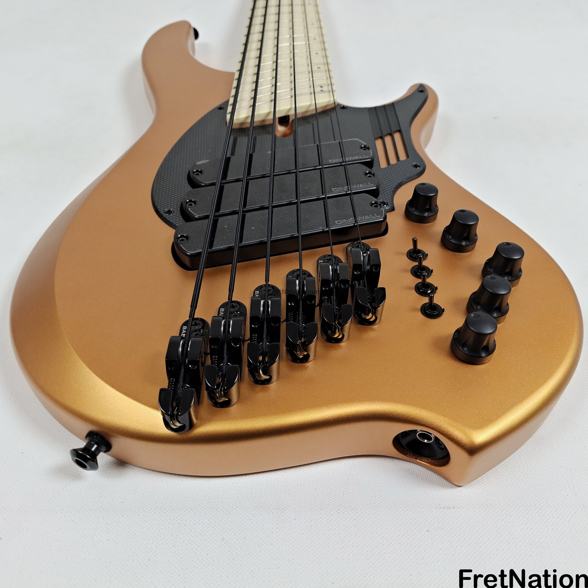 Dingwall Dingwall NG3 6-String Matte Gold Metallic Bass 9.48lbs #16163 - UPGRADED