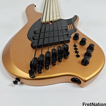 Dingwall Dingwall NG3 6-String Matte Gold Metallic Bass 9.48lbs #16163 - UPGRADED