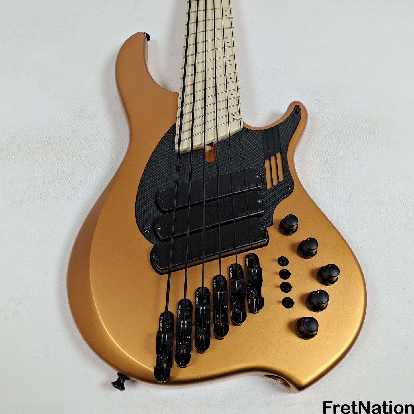 Dingwall Dingwall NG3 6-String Matte Gold Metallic Bass 9.48lbs #16163 - UPGRADED