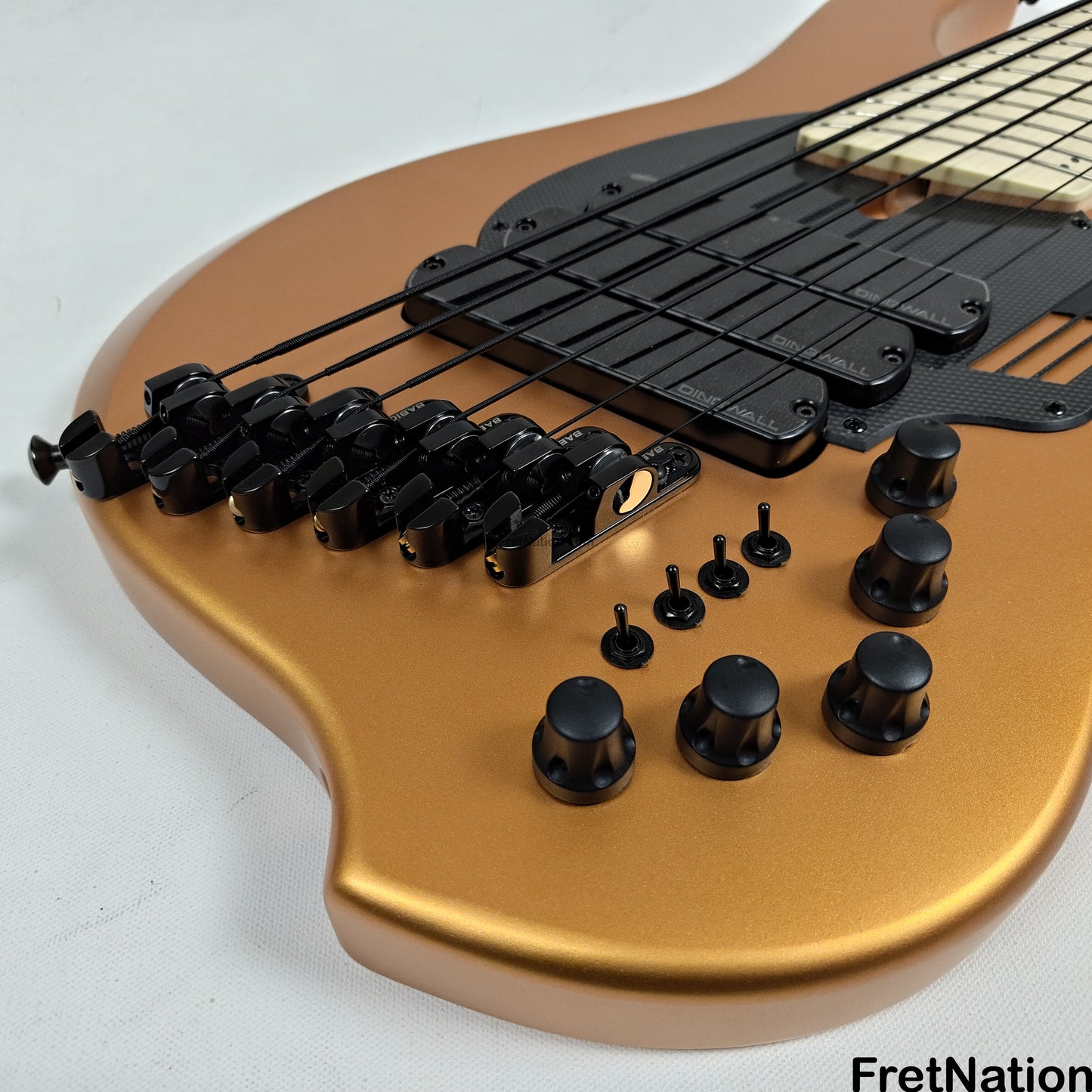 Dingwall Dingwall NG3 6-String Matte Gold Metallic Bass 9.48lbs #16163 - UPGRADED