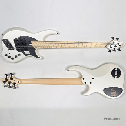 Dingwall NG3 5-String Ducati White Fanned Fret Multi-Scale - 9.06lbs #21063
