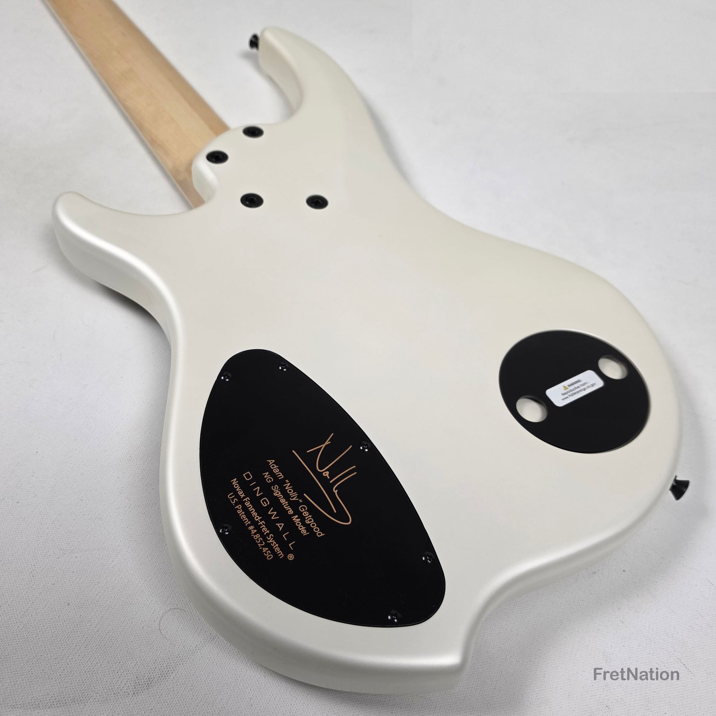 Dingwall NG3 5-String Ducati White Fanned Fret Multi-Scale - 9.06lbs #21063