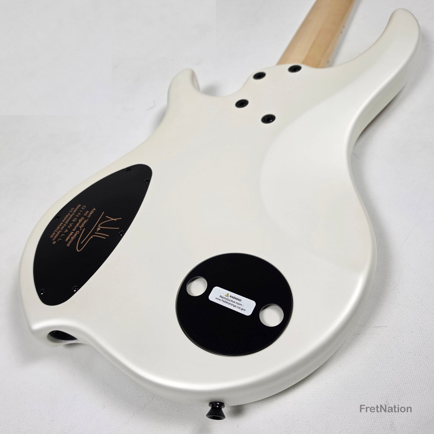 Dingwall NG3 5-String Ducati White Fanned Fret Multi-Scale - 9.06lbs #21063