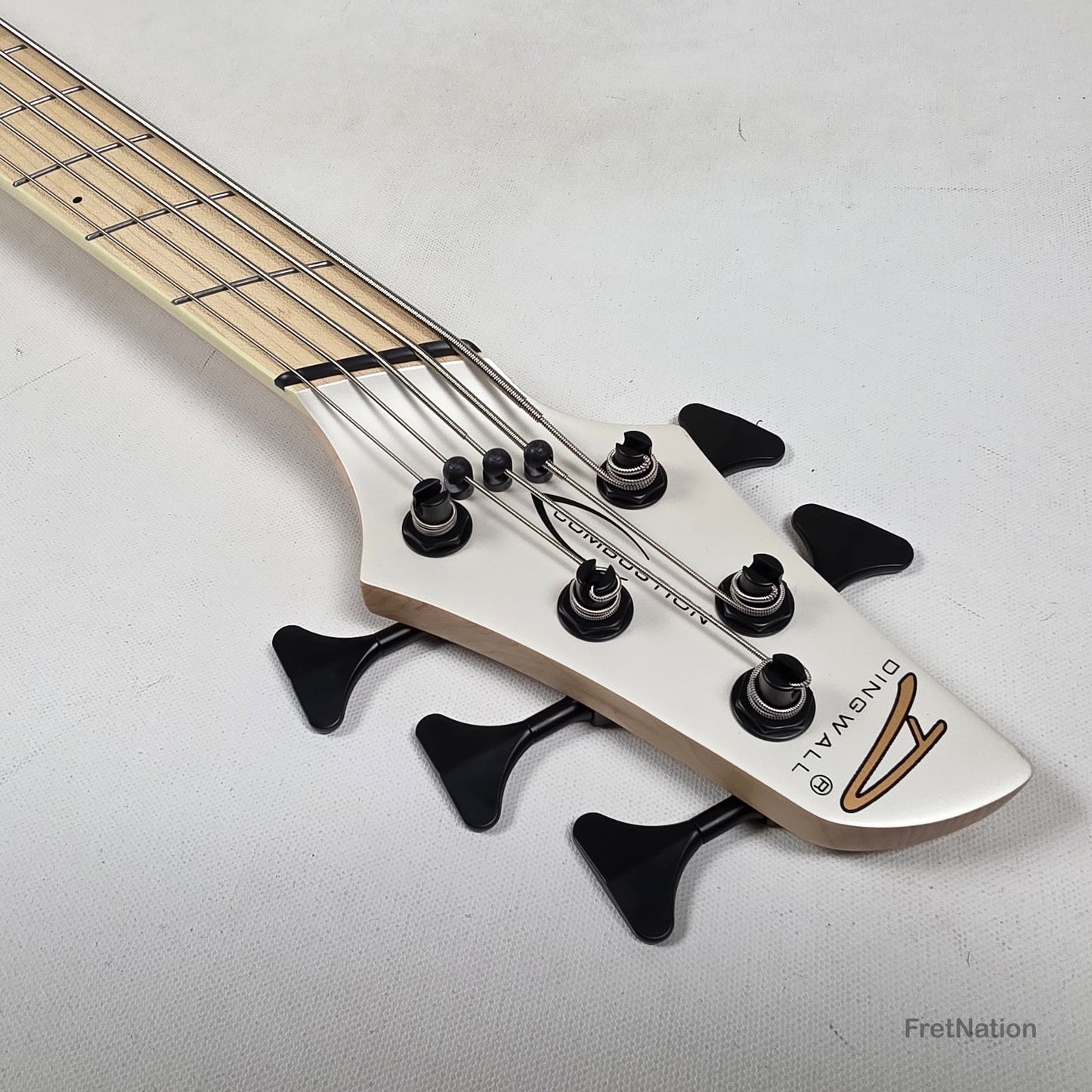 Dingwall NG3 5-String Ducati White Fanned Fret Multi-Scale - 9.06lbs #21063