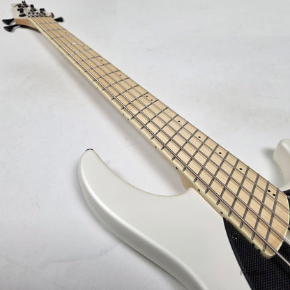 Dingwall NG3 5-String Ducati White Fanned Fret Multi-Scale - 9.06lbs #21063