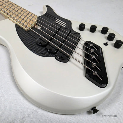 Dingwall NG3 5-String Ducati White Fanned Fret Multi-Scale - 9.06lbs #21063