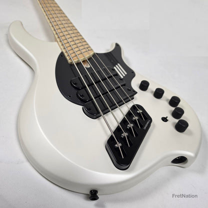 Dingwall NG3 5-String Ducati White Fanned Fret Multi-Scale - 9.06lbs #21063