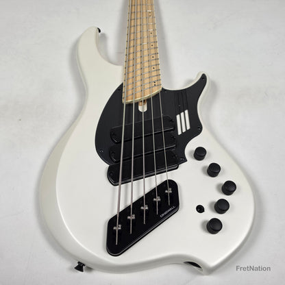 Dingwall NG3 5-String Ducati White Fanned Fret Multi-Scale - 9.06lbs #21063