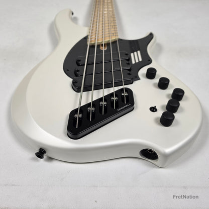 Dingwall NG3 5-String Ducati White Fanned Fret Multi-Scale - 9.06lbs #21063