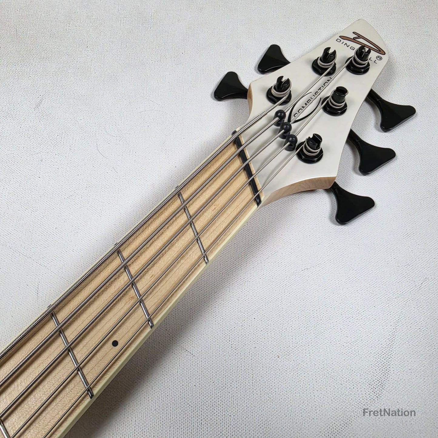 Dingwall NG3 5-String Ducati White Fanned Fret Multi-Scale - 9.06lbs #21063