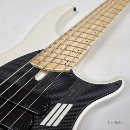 Dingwall NG3 5-String Ducati White Fanned Fret Multi-Scale - 9.06lbs #21063