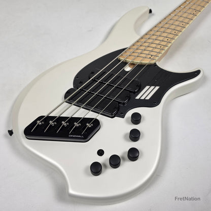 Dingwall NG3 5-String Ducati White Fanned Fret Multi-Scale - 9.06lbs #21063
