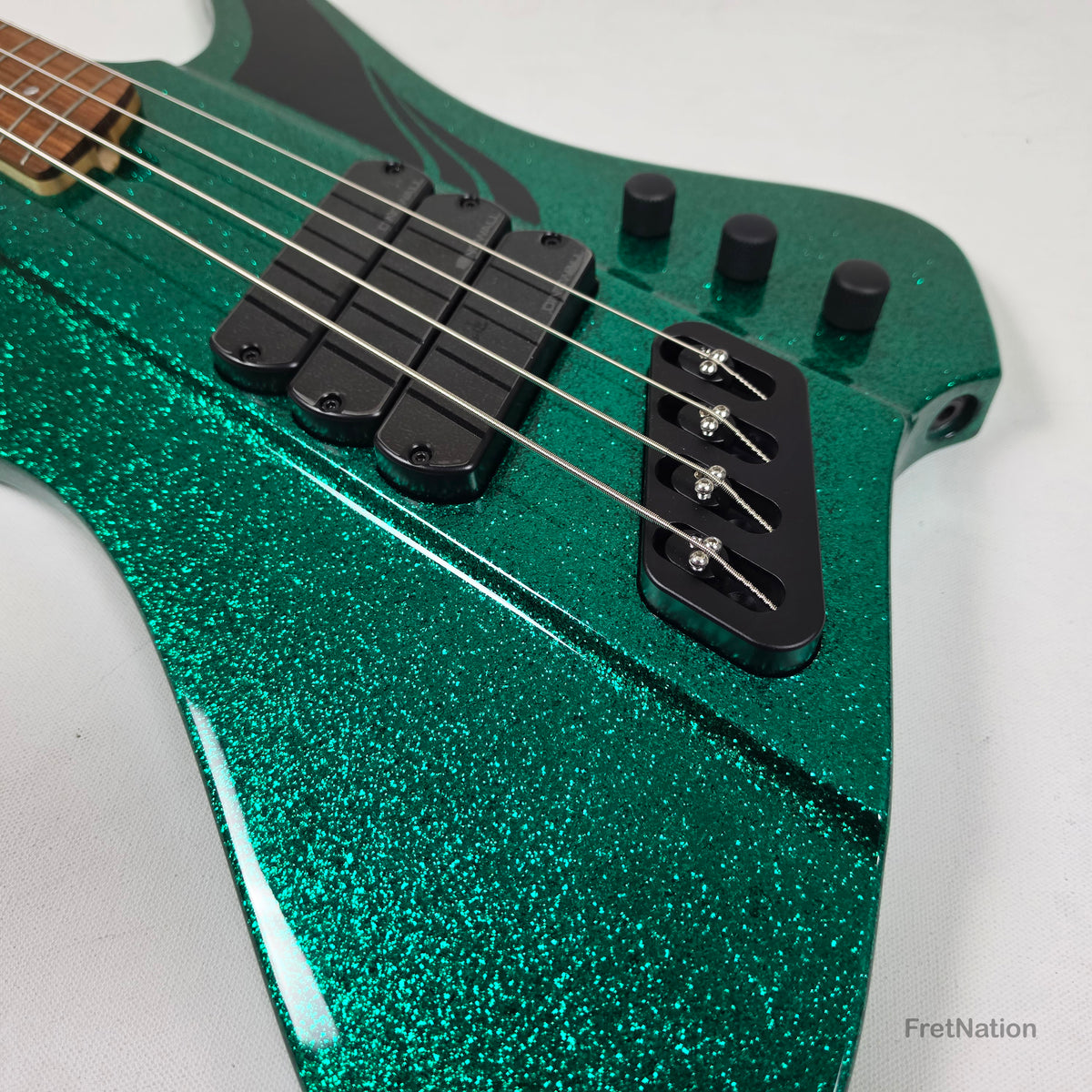 Dingwall D-Roc Standard 4-String Aqua Marine Metal Flake - 9.54lbs #18572