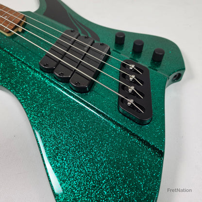 Dingwall D-Roc Standard 4-String Aqua Marine Metal Flake - 9.54lbs #18572