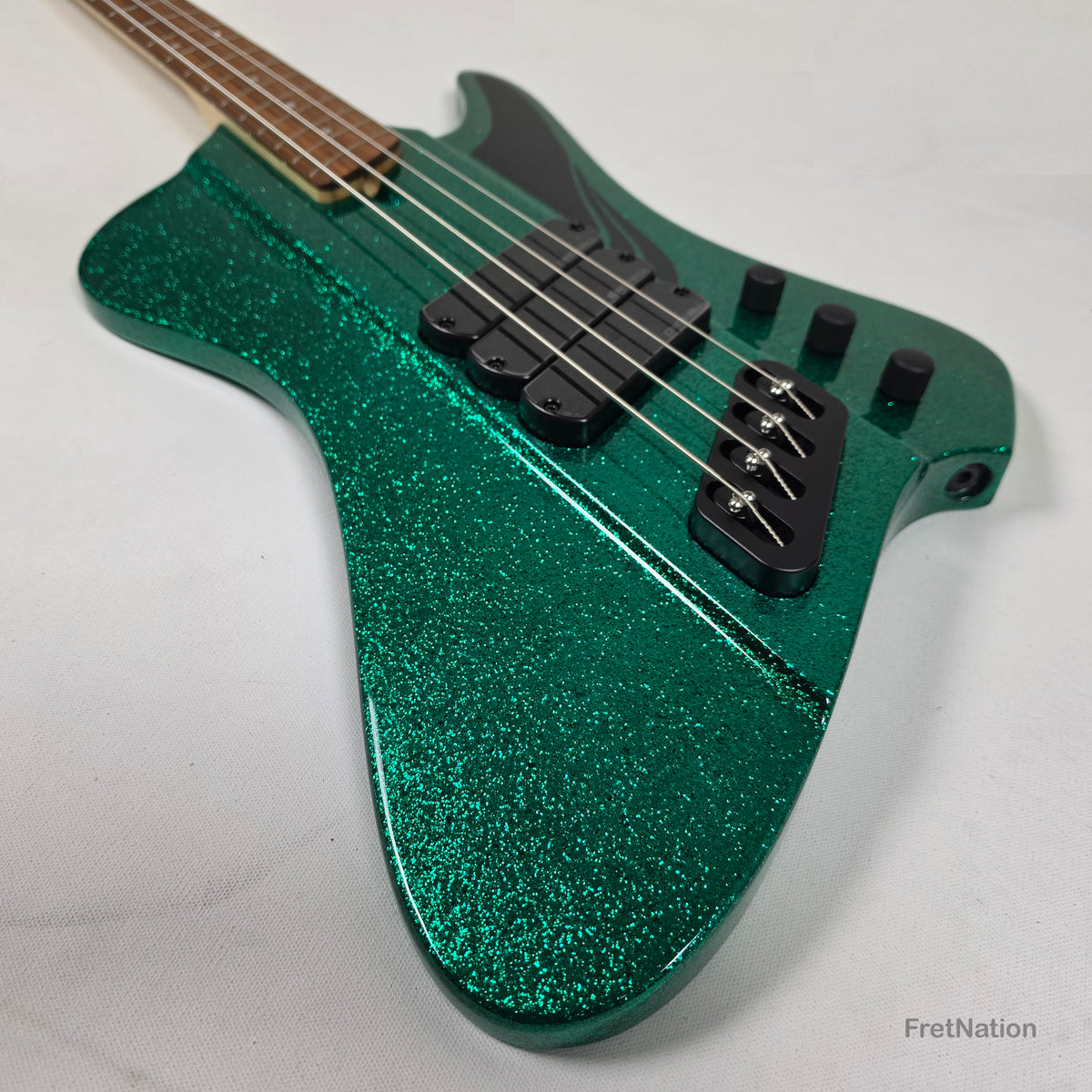 Dingwall D-Roc Standard 4-String Aqua Marine Metal Flake - 9.54lbs #18572