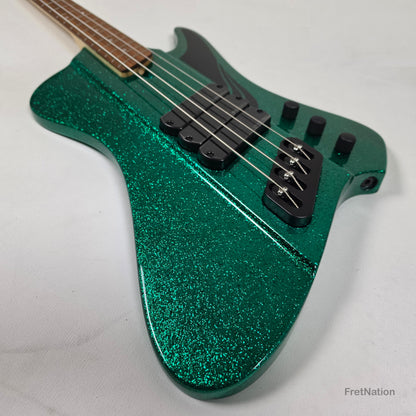 Dingwall D-Roc Standard 4-String Aqua Marine Metal Flake - 9.54lbs #18572