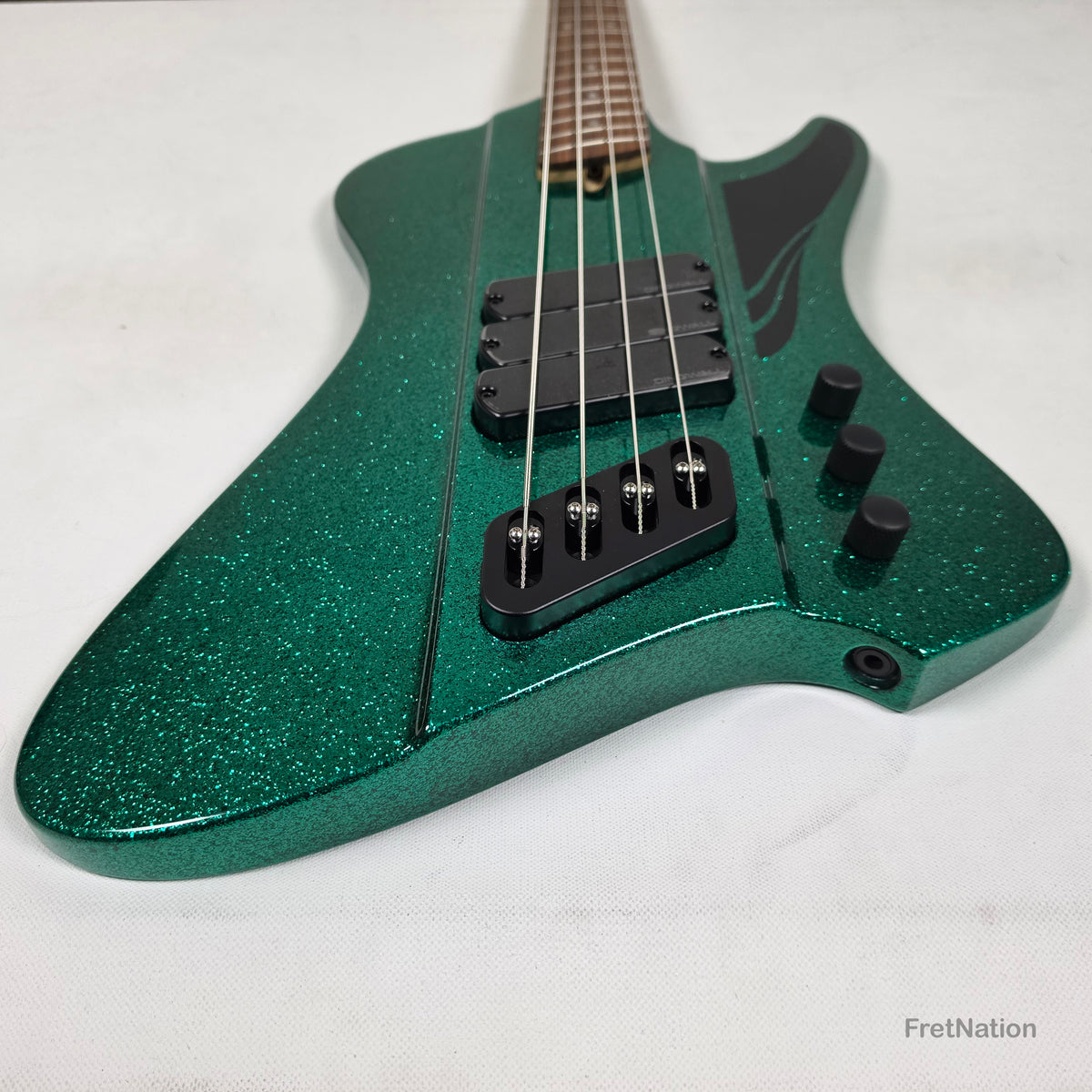 Dingwall D-Roc Standard 4-String Aqua Marine Metal Flake - 9.54lbs #18572