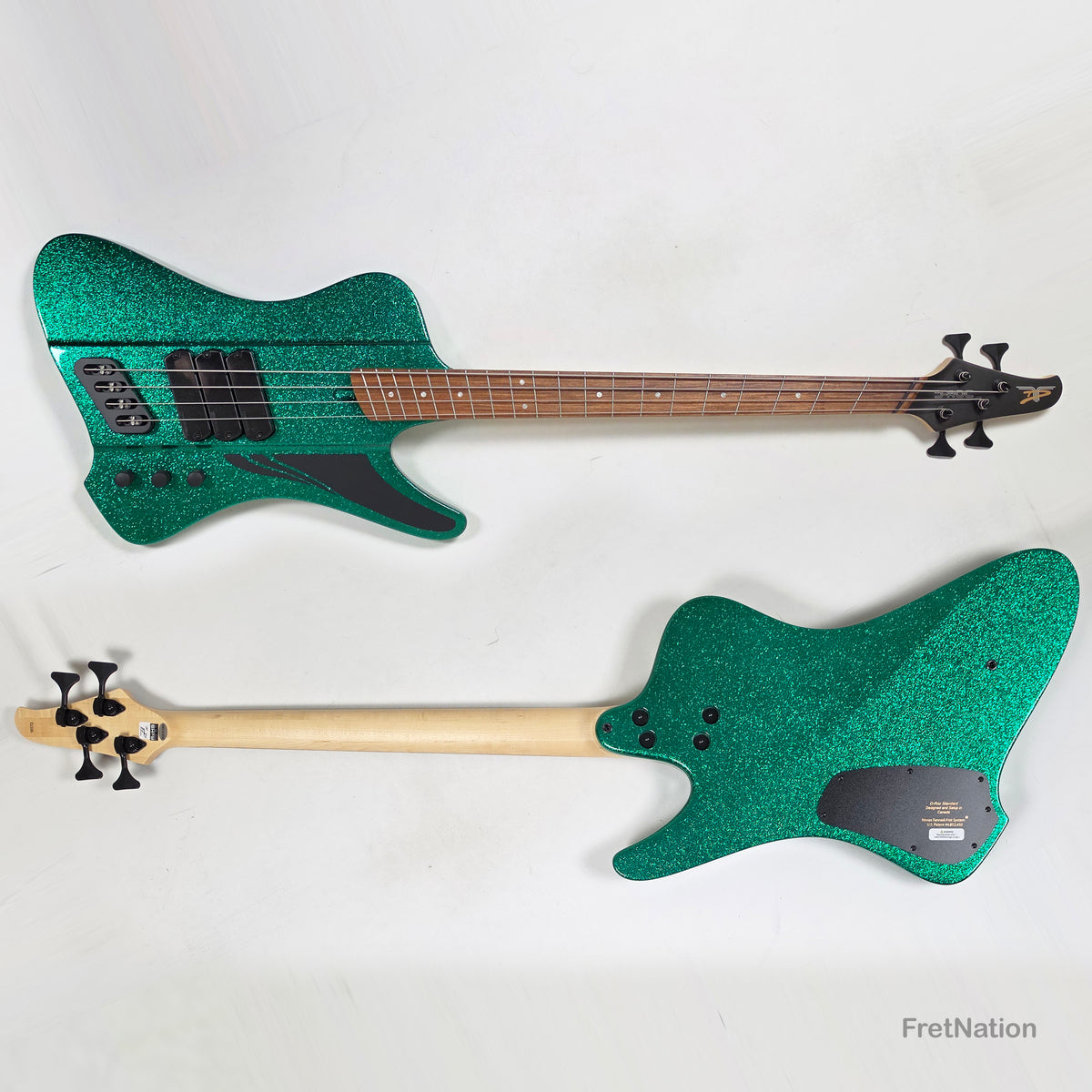 Dingwall D-Roc Standard 4-String Aqua Marine Metal Flake - 9.54lbs #18572