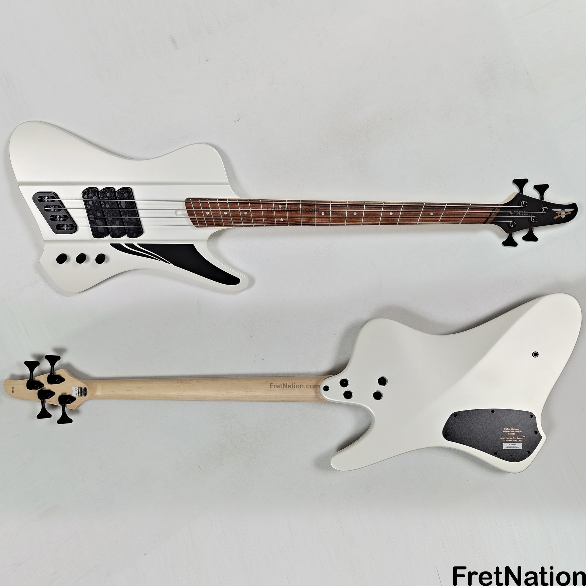 Dingwall Dingwall D-Roc Standard 4-String Ducati White - 9.84lbs #18969