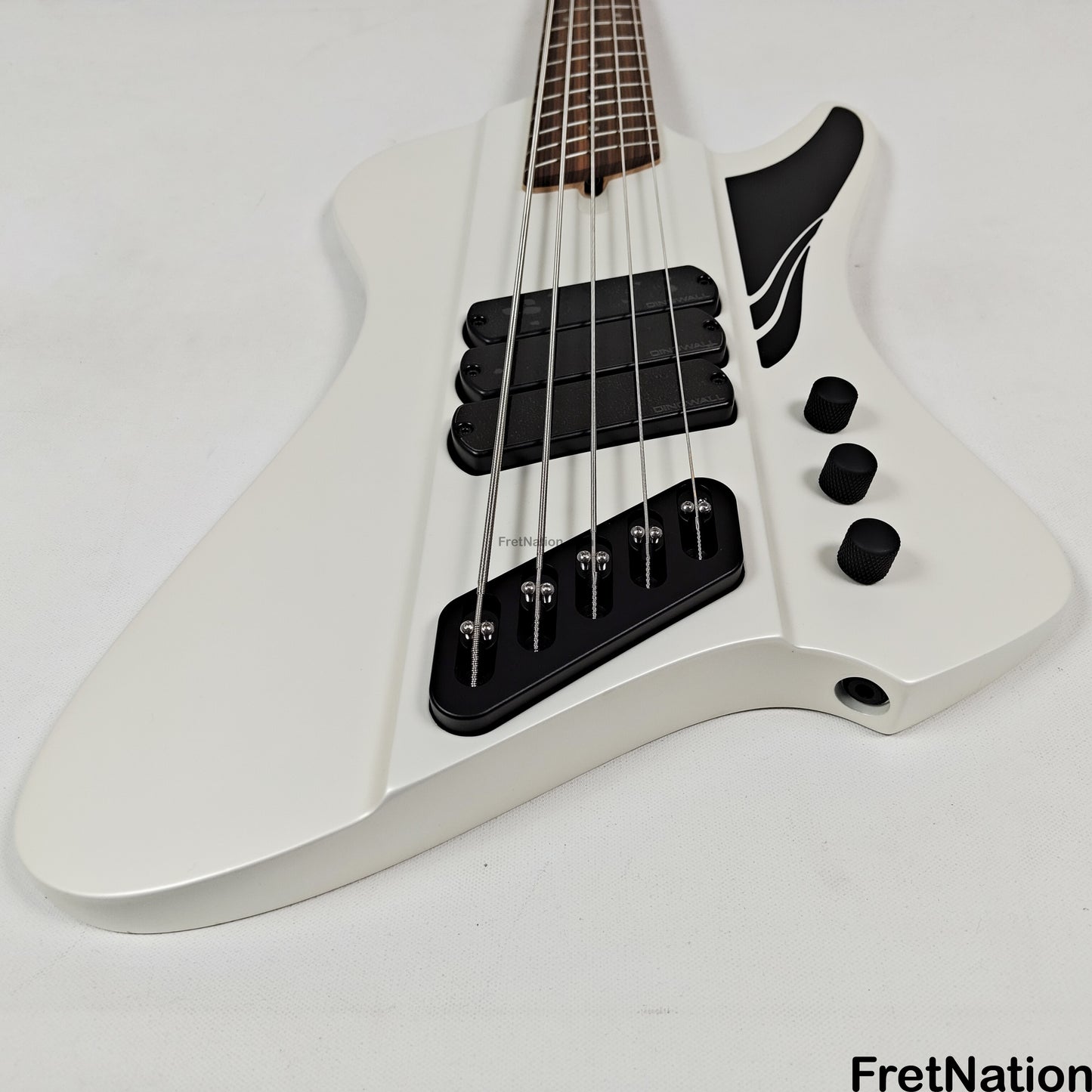 Dingwall Dingwall D-Roc Standard 5-String Ducati White - 11.08lbs #17015