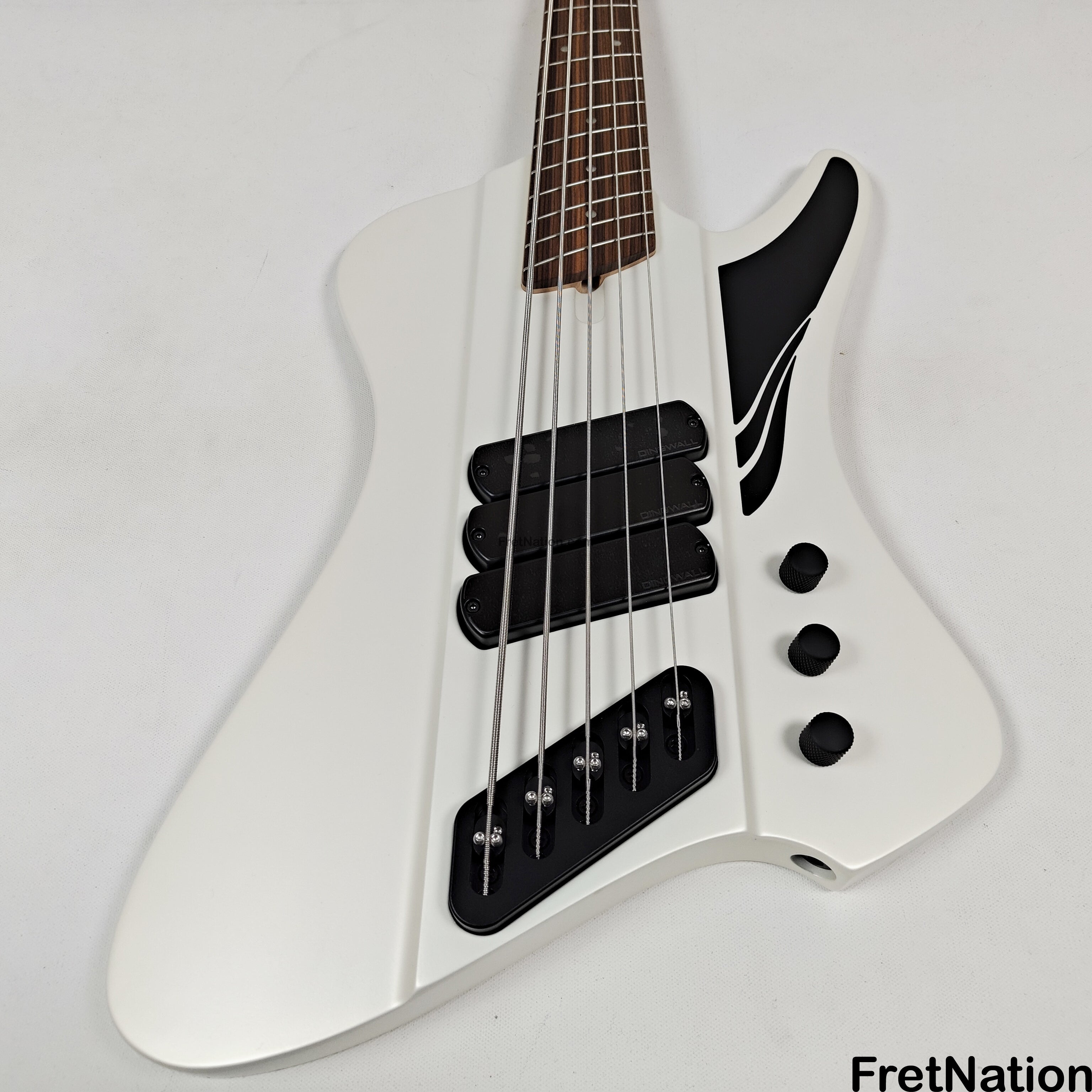 Dingwall D-Roc Standard 5-String Ducati White - 11.08lbs #17015