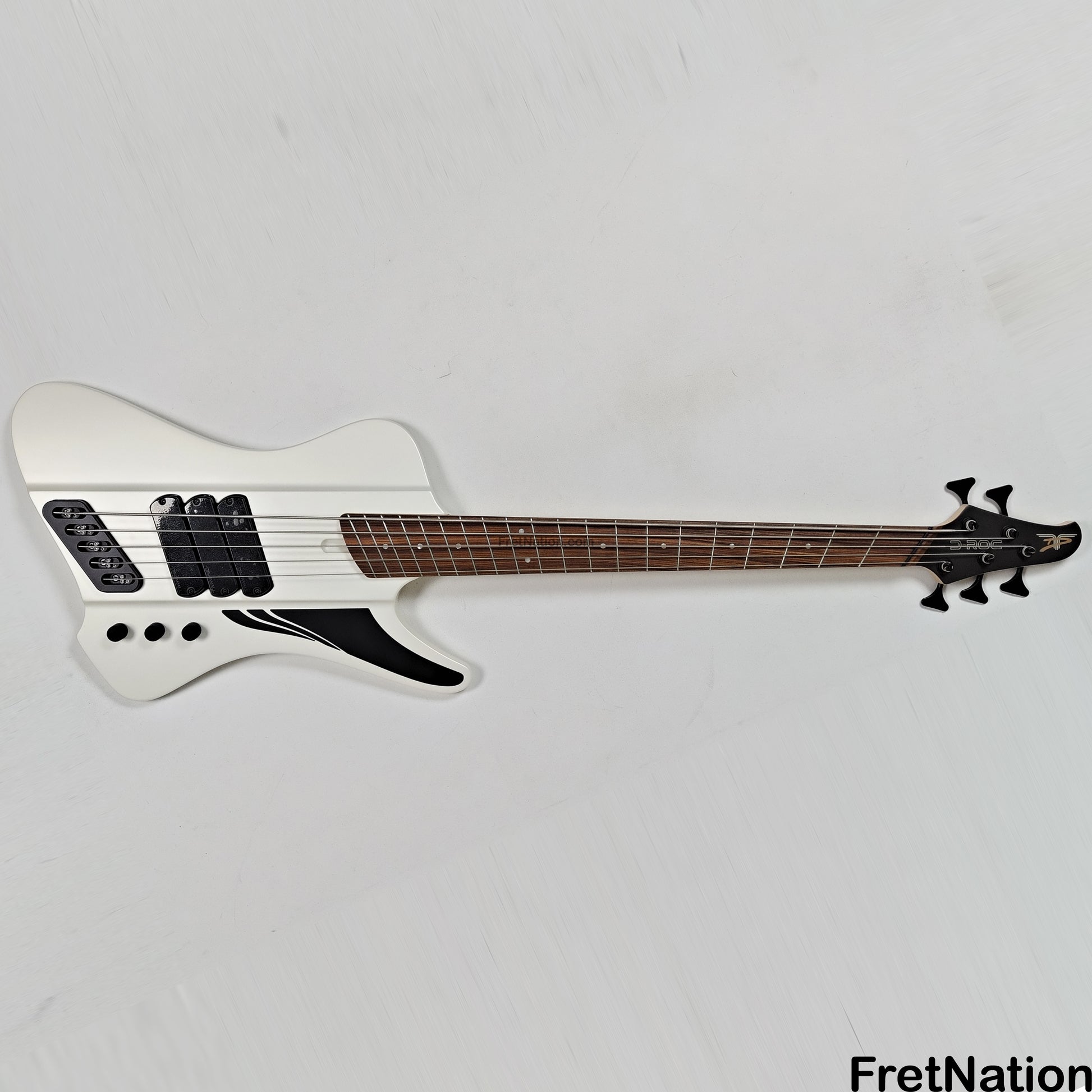 Dingwall Dingwall D-Roc Standard 5-String Ducati White - 11.08lbs #17015