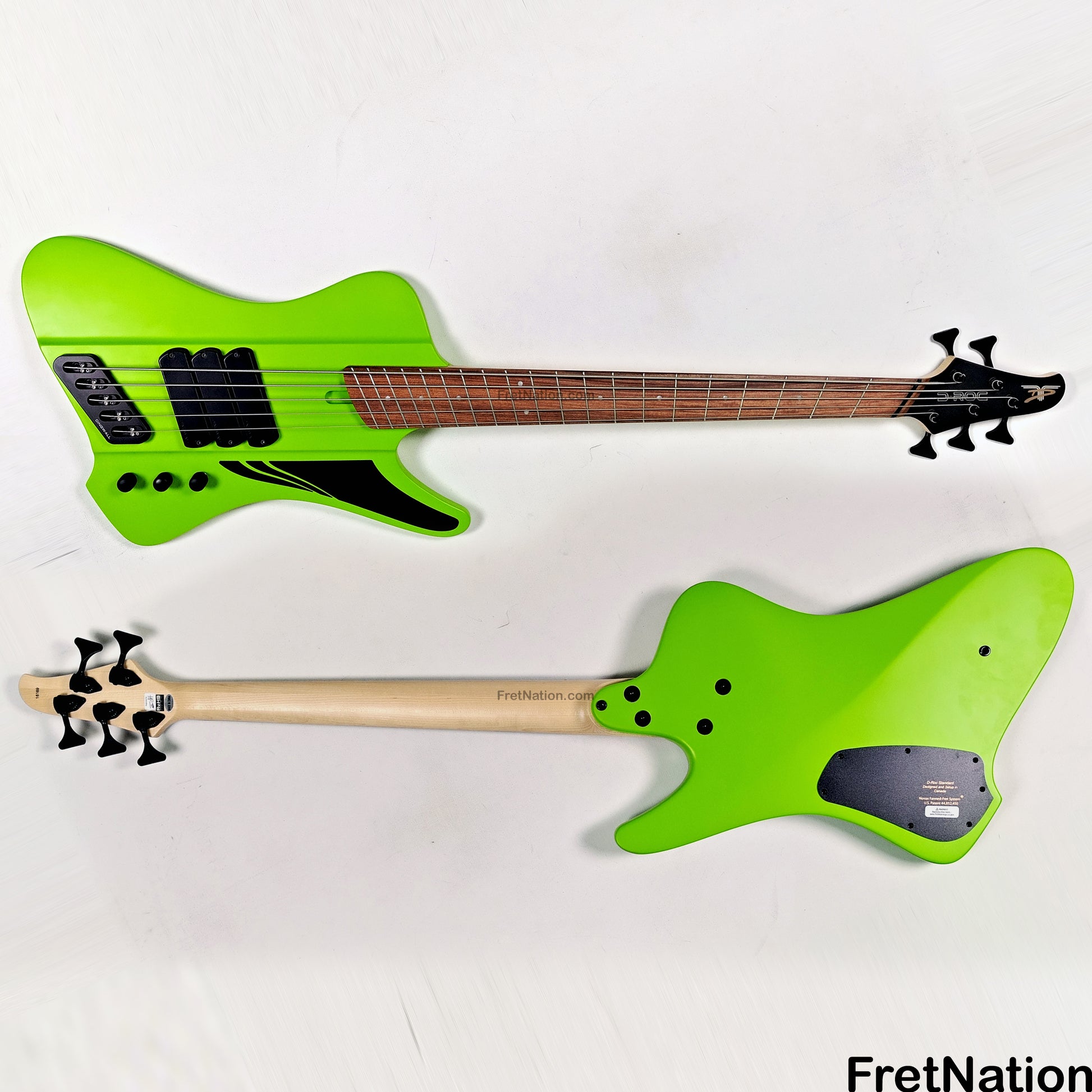 Dingwall Dingwall D-Roc Standard 5-String Matte Ferrari Green - 8.90lbs #16169