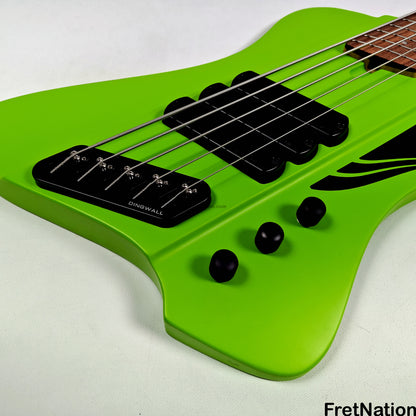 Dingwall Dingwall D-Roc Standard 5-String Matte Ferrari Green - 8.90lbs #16169