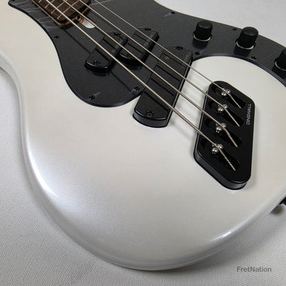 Dingwall SP1 4-String Gloss Ducati White Pearl Multi-Scale P-Bass - 7.94lbs IE251109152