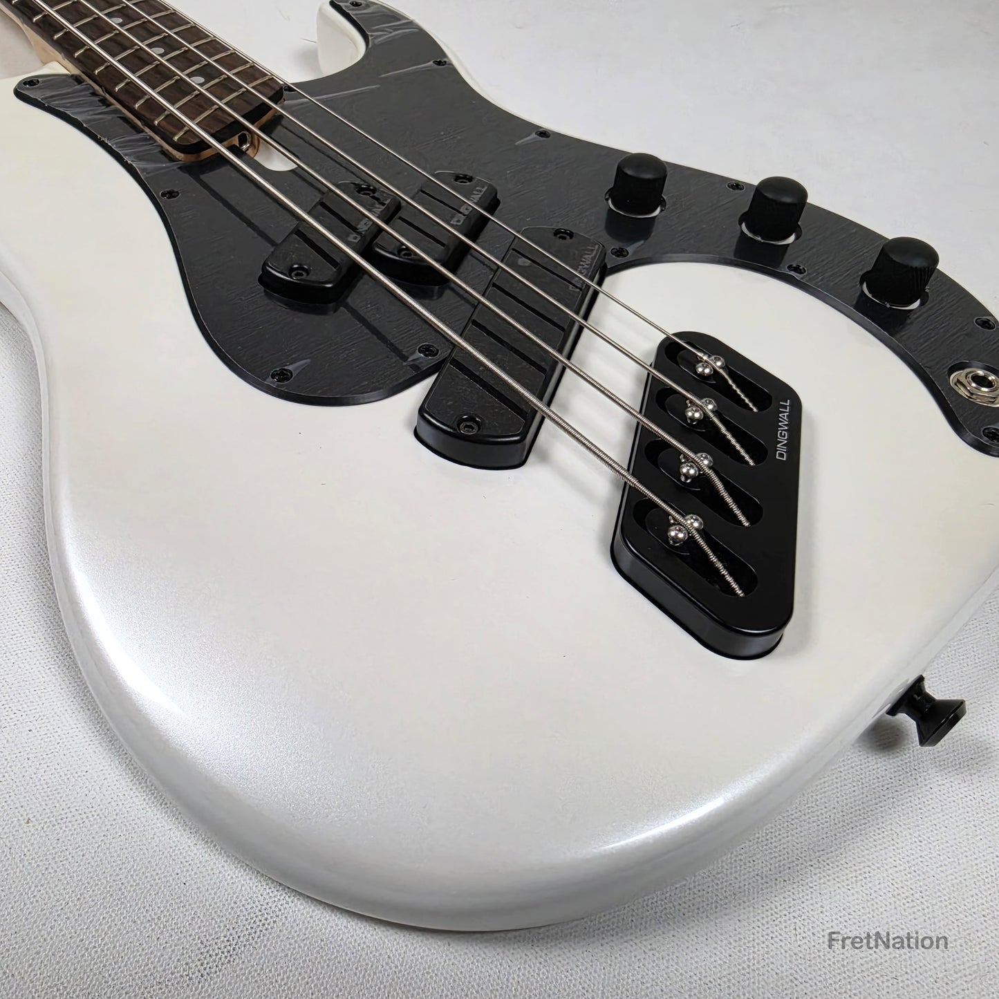 Dingwall SP1 4-String Gloss Ducati White Pearl Multi-Scale P-Bass - 7.94lbs IE251109152