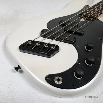 Dingwall SP1 4-String Gloss Ducati White Pearl Multi-Scale P-Bass - 7.94lbs IE251109152