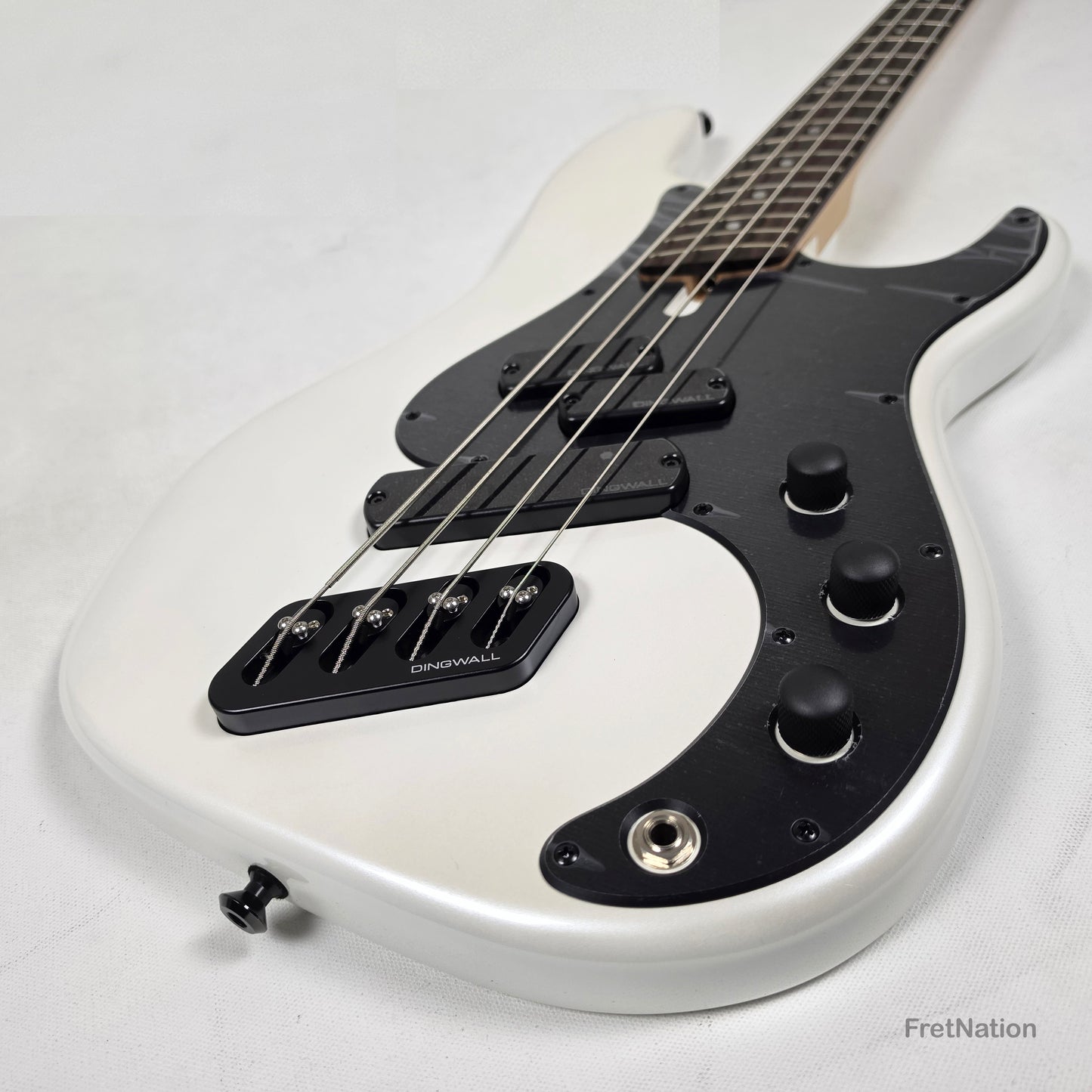 Dingwall SP1 4-String Gloss Ducati White Pearl Multi-Scale P-Bass - 7.94lbs IE251109152