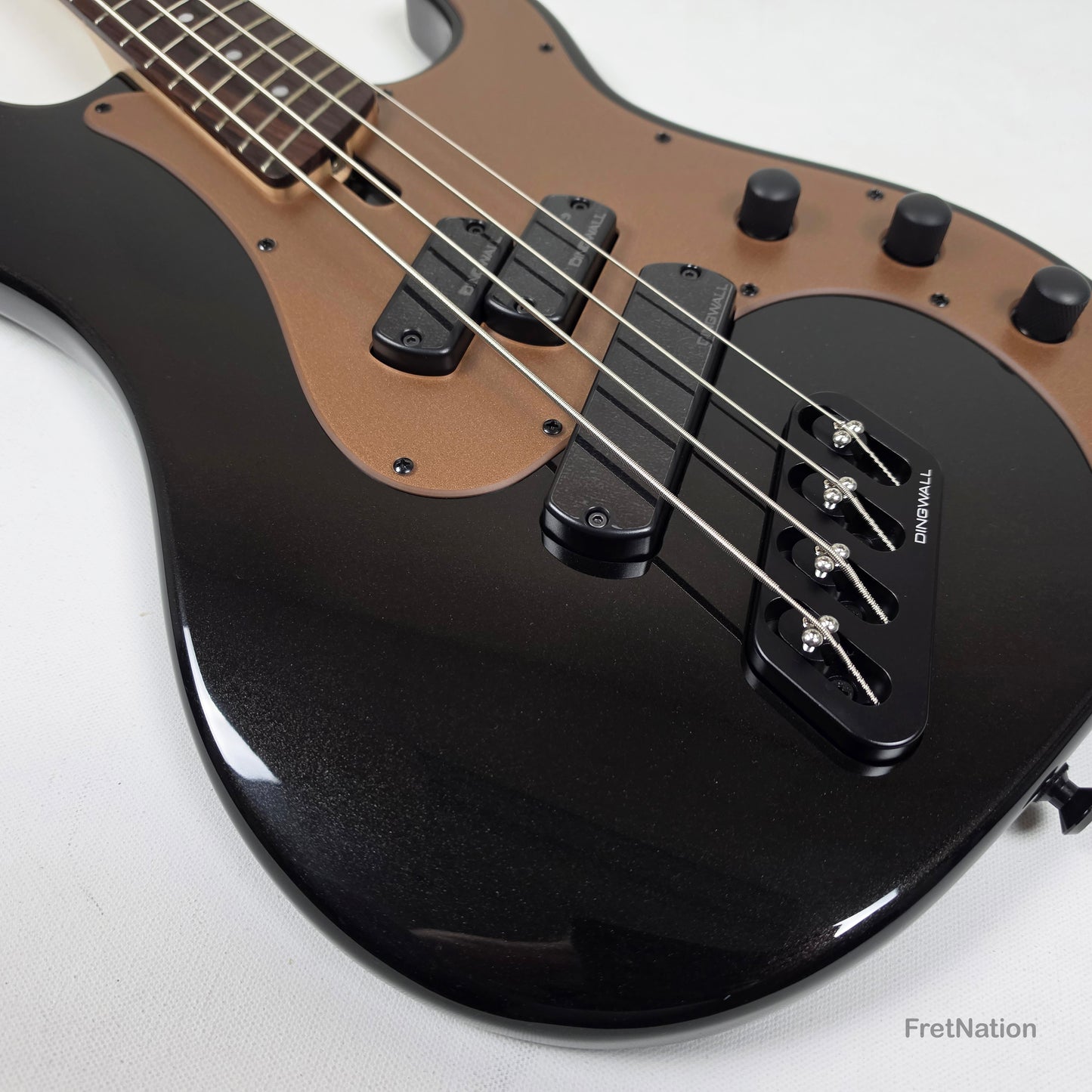 Dingwall SP1 4-String Metallic Black Multi-Scale P-Bass - 8.12lbs IE251109426