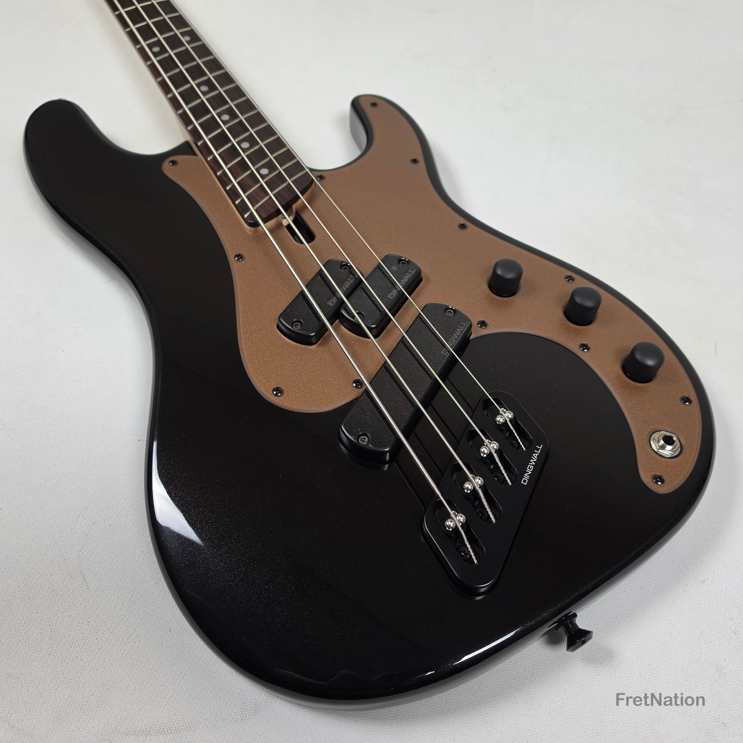 Dingwall SP1 4-String Metallic Black Multi-Scale P-Bass - 8.12lbs IE251109426