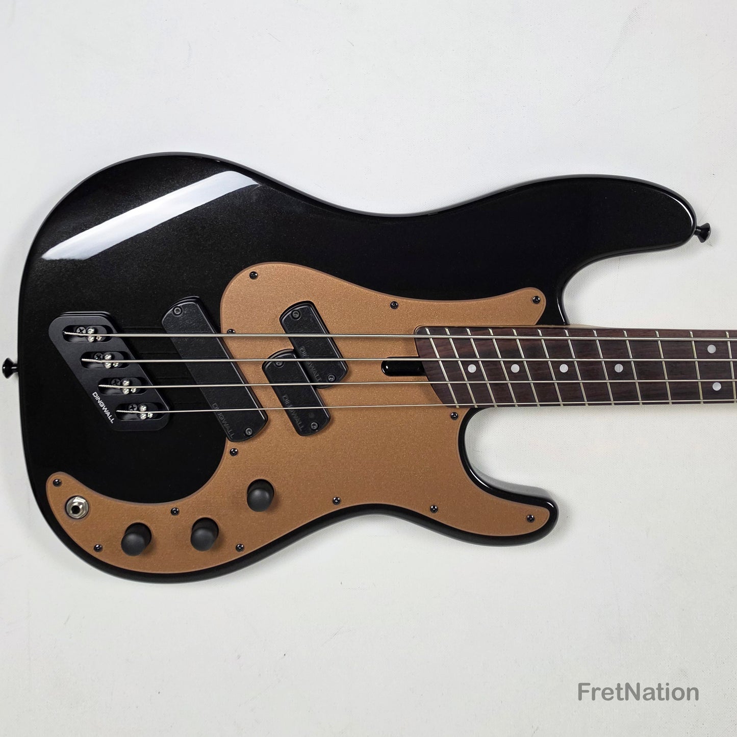 Dingwall SP1 4-String Metallic Black Multi-Scale P-Bass - 8.12lbs IE251109426