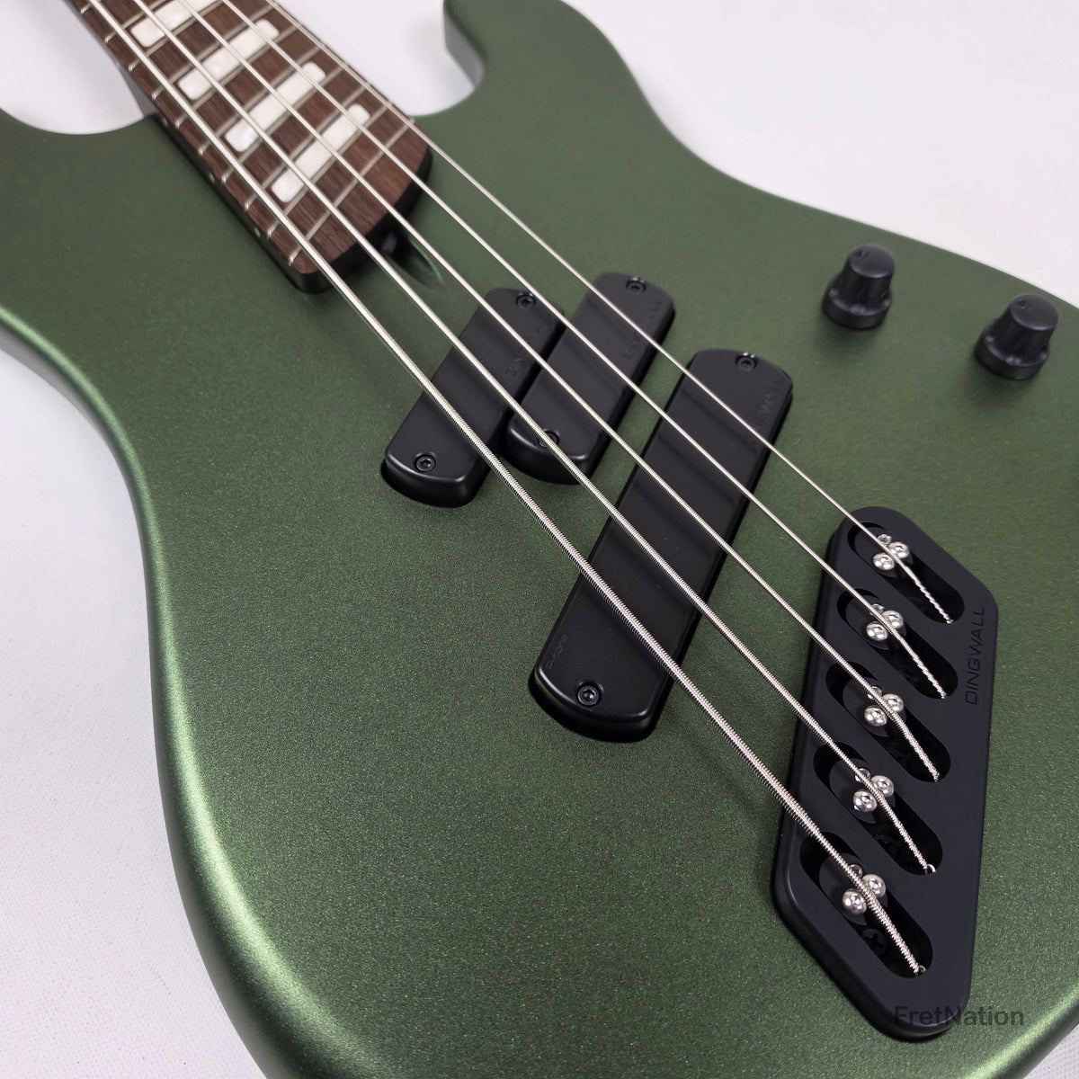 Dingwall Dingwall Super P 5-String Bass Olivine Metallic Matte Wenge Neck - 8.32lbs #8156