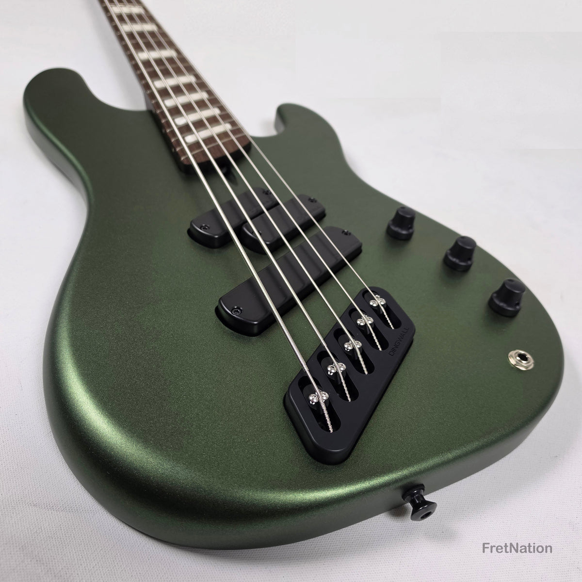 Dingwall Dingwall Super P 5-String Bass Olivine Metallic Matte Wenge Neck - 8.32lbs #8156