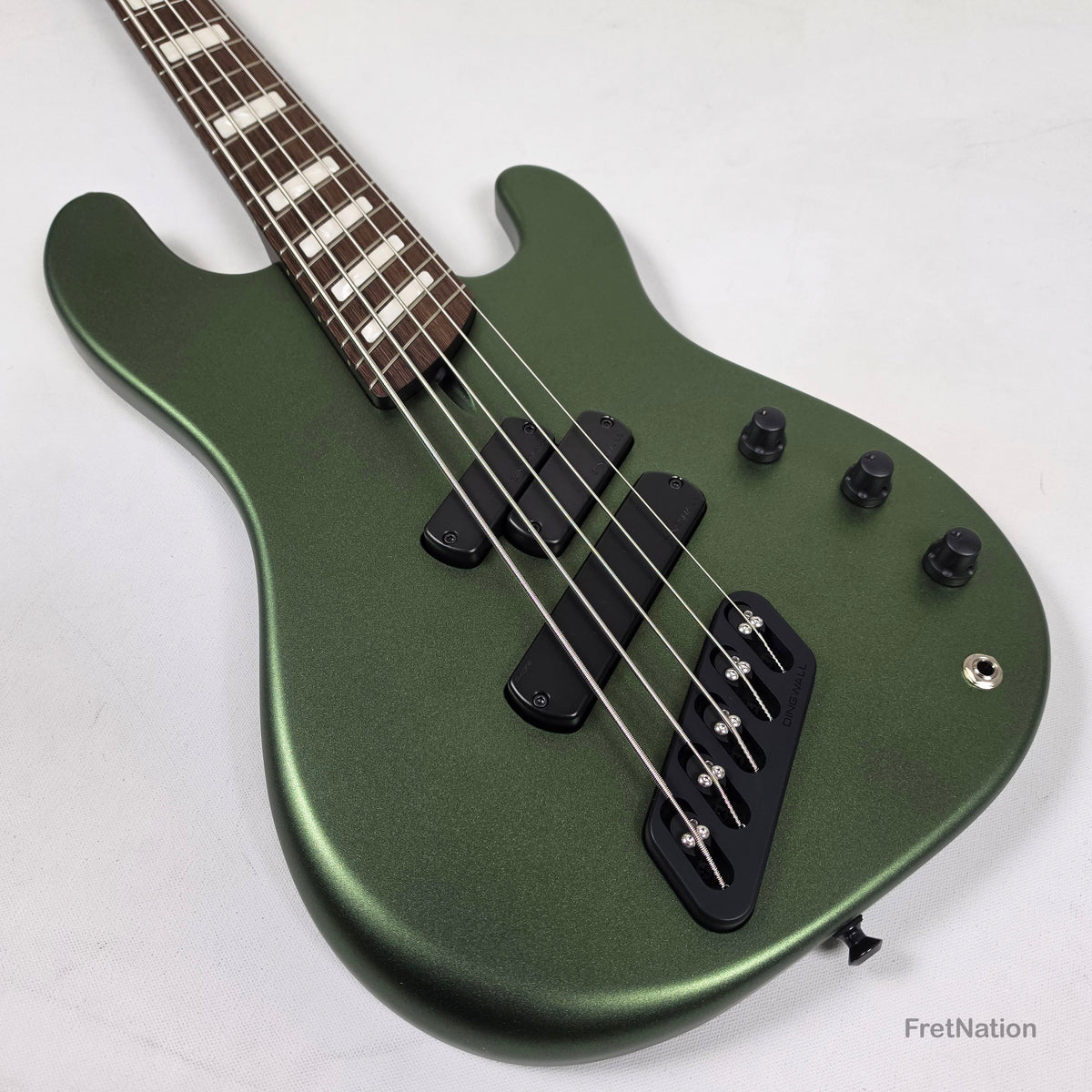 Dingwall Dingwall Super P 5-String Bass Olivine Metallic Matte Wenge Neck - 8.32lbs #8156
