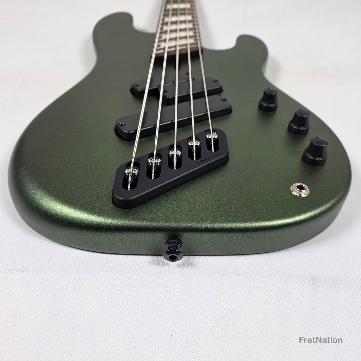 Dingwall Dingwall Super P 5-String Bass Olivine Metallic Matte Wenge Neck - 8.32lbs #8156
