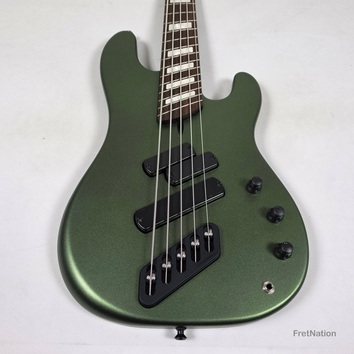 Dingwall Dingwall Super P 5-String Bass Olivine Metallic Matte Wenge Neck - 8.32lbs #8156