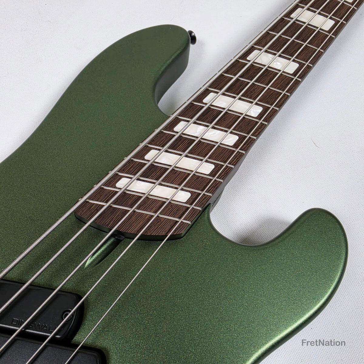 Dingwall Dingwall Super P 5-String Bass Olivine Metallic Matte Wenge Neck - 8.32lbs #8156