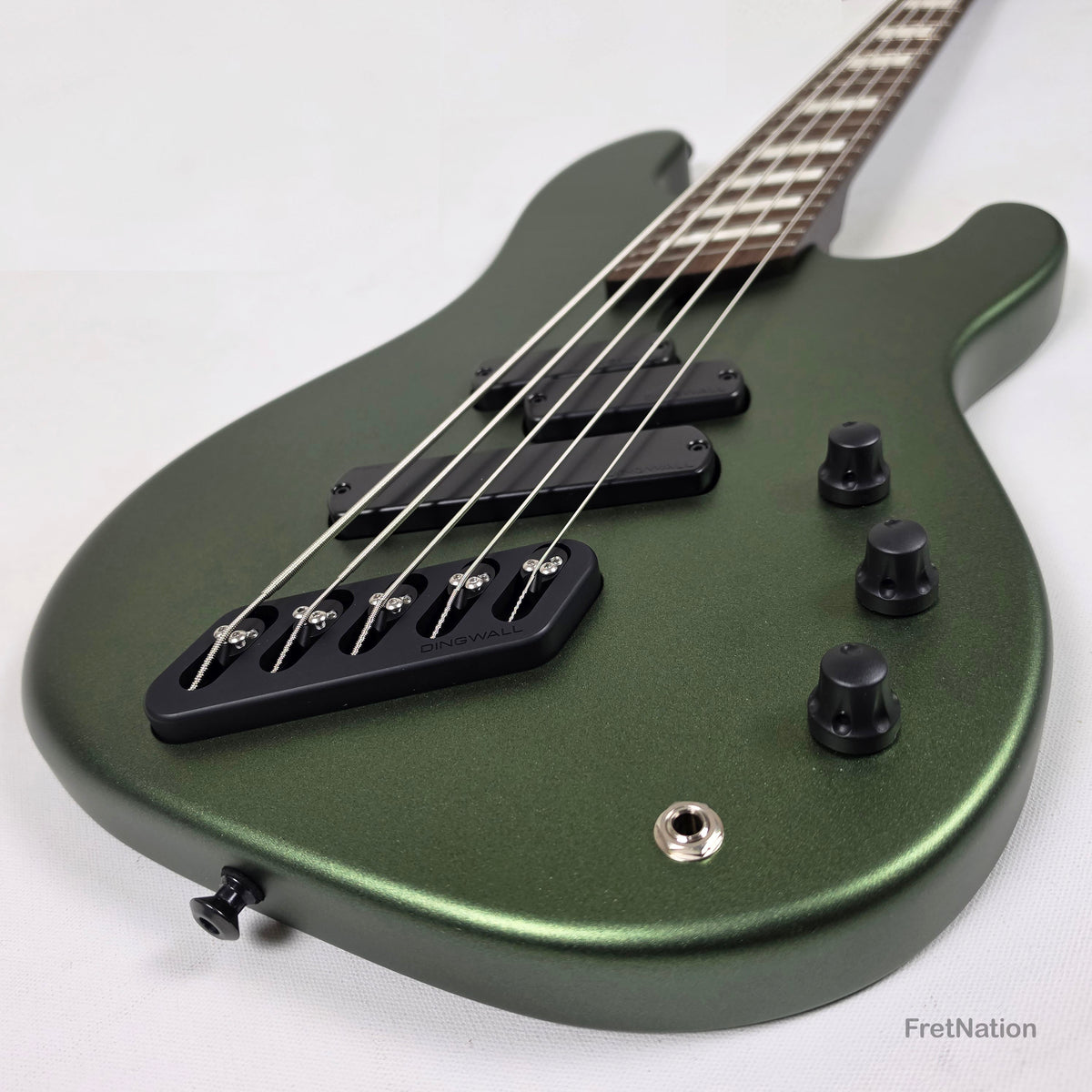Dingwall Dingwall Super P 5-String Bass Olivine Metallic Matte Wenge Neck - 8.32lbs #8156