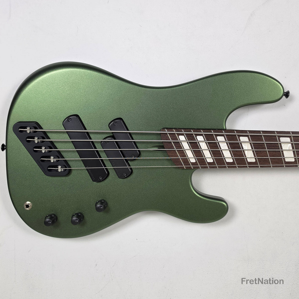 Dingwall Dingwall Super P 5-String Bass Olivine Metallic Matte Wenge Neck - 8.32lbs #8156