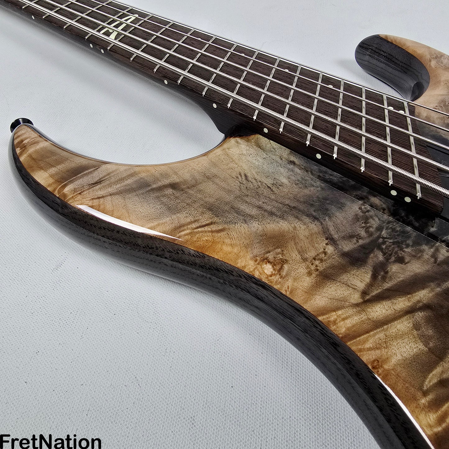 Dingwall Z3 Maple Burl Faded Black Reverse Burst 5-String Bass 8.68lbs #7581