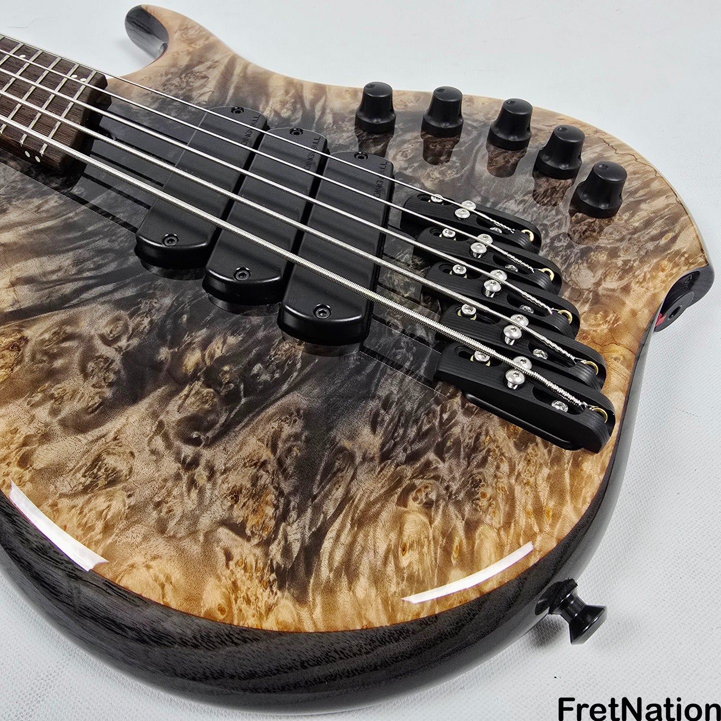 Dingwall Z3 Maple Burl Faded Black Reverse Burst 5-String Bass 8.68lbs #7581