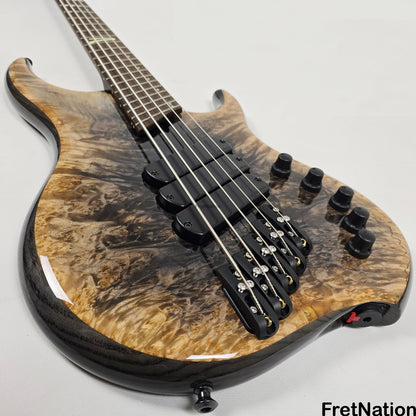 Dingwall Z3 Maple Burl Faded Black Reverse Burst 5-String Bass 8.68lbs #7581